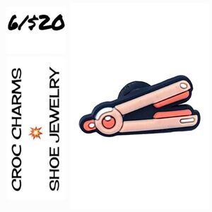 6/$20💋 Hair Straightener Croc Charm Shoe Jewelry Girly Flat Iron   Beauty Tools